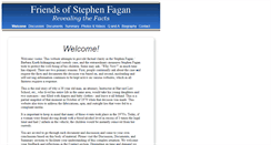 Desktop Screenshot of friendsofstephenfagan.com
